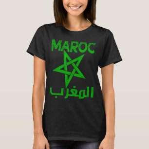 Vintage Marokko I Love Marokko Karte Marokko Fußba T-Shirt