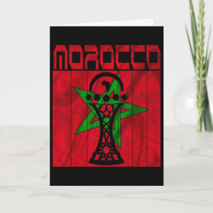 Vintage Marokko, ich liebe Marokko Karte Marokko F