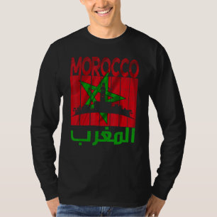 Vintage Marokko  Ich liebe Marokko Karte Marokko F T-Shirt