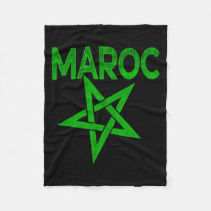Vintage Marokko Ich liebe Marokko Marokko Fußball Fleecedecke