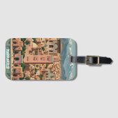 Vintage Marrakech Morocco Architecture Travel Gepäckanhänger (Vorderseite (Horizontal))