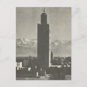Vintage Marrakesch, Marokko, La Koutoubia Postkarte