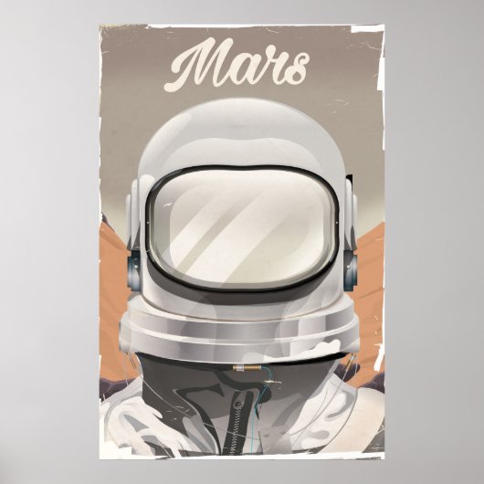 Vintage Mars Astronaut Poster (Vorne)