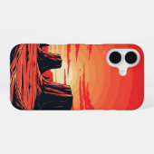 Vintage Mars Landscape iPhone 16 Hülle (Rückseite (Horizontal))