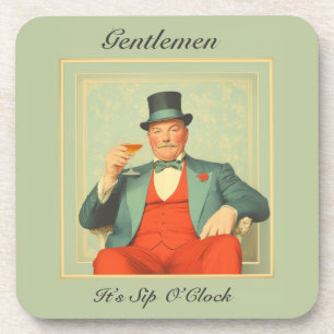 Vintage Martini Dandy - Gentlemen, es ist Zeit zum Getränkeuntersetzer