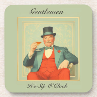 Vintage Martini Dandy - Gentlemen, es ist Zeit zum Getränkeuntersetzer