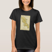 Vintage Martinique Map 1780 T-Shirt (Vorderseite)