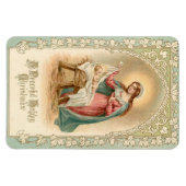 Vintage Mary und Jesus flexible Weihnachtsmagazin Magnet (Horizontal)