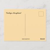 Vintage Maryland Map Postkarte (Rückseite)