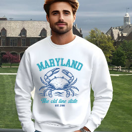 Vintage Maryland Old Line State Crab Sweatshirt