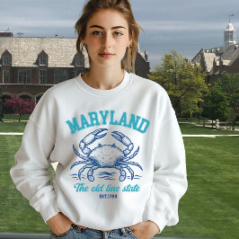 Vintage Maryland Old Line State Crab Sweatshirt