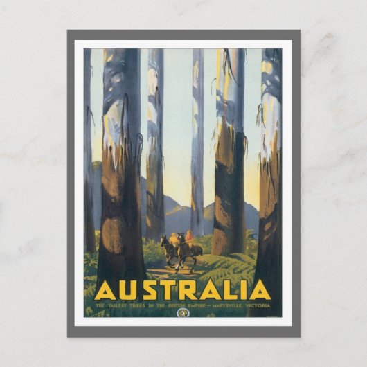 Vintage Marysville Victoria Postkarte (Vorderseite)