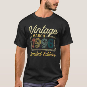 Vintage März 1996 26. Geburtstag T-Shirt