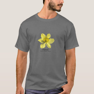 Vintage-März-Geburtsmonatsblume Narzisse T-Shirt