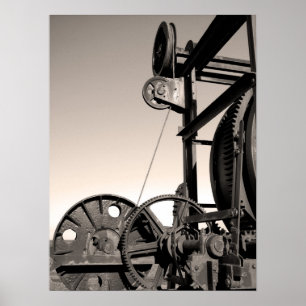 Vintage Maschinen Poster