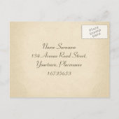 Vintage Mason jar Hochzeit rsvp Postkarten (Rückseite)