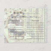 Vintage Mason Jar with Sunflowers Recipe Cards (Vorderseite)