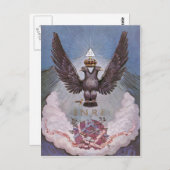 Vintage Masonic Print Postkarte (Vorne/Hinten)