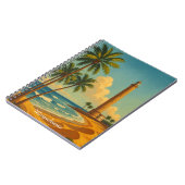 Vintage Maspalomas Meloneras Beach Gran Canaria Notizblock (Linke Seite)