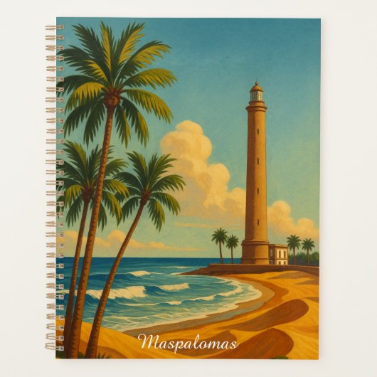 Vintage Maspalomas Meloneras Strand Gran Canaria Planer (Vorderseite)