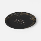 Vintage-Masquerade-Halloween Pappteller (Schrägansicht)