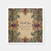 Vintage Masquerade Mardi Gras Elegance Serviette (Vorderseite)