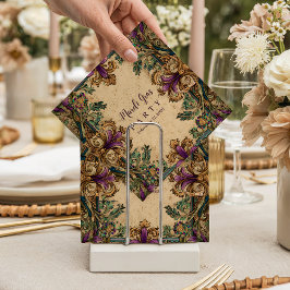 Vintage Masquerade Mardi Gras Elegance Serviette