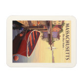 Vintage Massachusetts Magnet (Horizontal)
