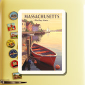 Vintage Massachusetts Magnet
