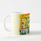 Vintage Massachusetts Map Mug Kaffeetasse (Links)