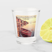 Vintage Massachusetts Schnapsglas (Vorderseite)