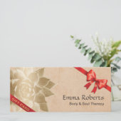 Vintage Massagetherapie Lotus Geschenkgutscheine (Stehend Vorderseite)