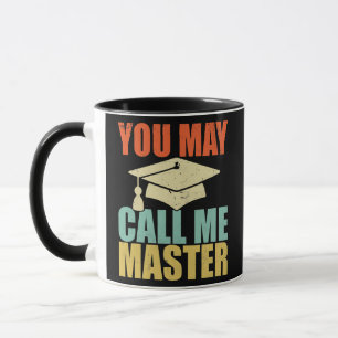 Vintage Master-Abschlussdesigns für Männer Frauen Tasse