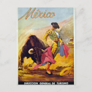 Vintage Matador Mexiko Reise Werbung Postkarte