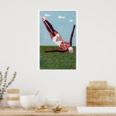 Vintage Matchbox Print, White Swimsuit, Eastern Poster (Küche)