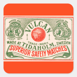 Vintage Matches Label Art Stickers