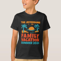 Vintage Matching Family Vacation Beach Urlaub