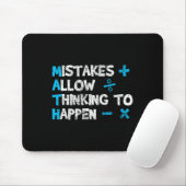 Vintage-Mathelehrer-lustiger-Spruch-Geschenk Mousepad (Mit Mouse)