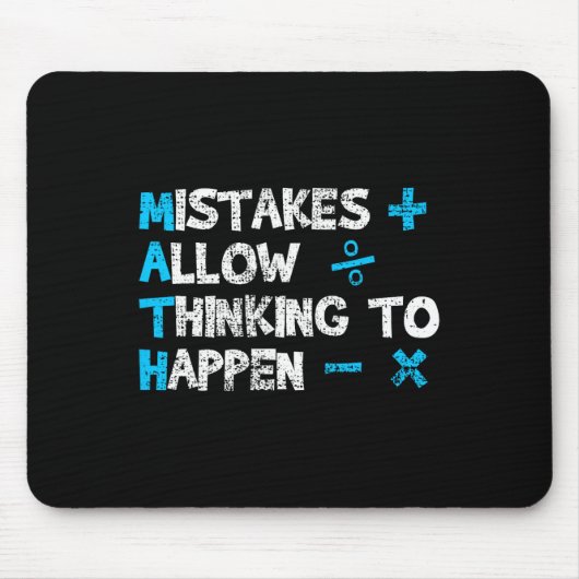 Vintage-Mathelehrer-lustiger-Spruch-Geschenk Mousepad (Vorne)