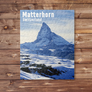 Vintage Matterhorn, Schweiz Puzzle