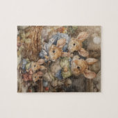 Vintage Mausfamilie Puzzle (Horizontal)