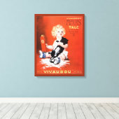 Vintage Mavis Talcum Powderwerbung Leinwanddruck (Insitu (Holzboden))