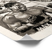 Vintage Max Baer vs James Braddock Poster (Ecke)
