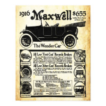 Vintage Maxwell-Automobil-Wonder-Car-Druck