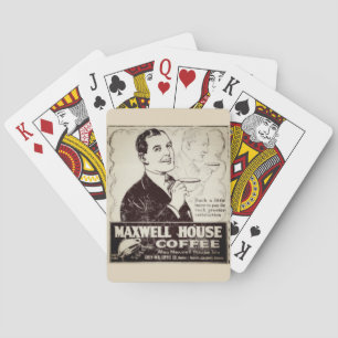 Vintage Maxwell House-Kaffeezubereitungskarten Spielkarten