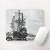 Vintage Mayflower Szene Mousepad (Mit Mouse)