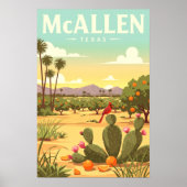 Vintage McAllen Texas Poster (Vorne)