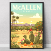 Vintage McAllen Texas Poster