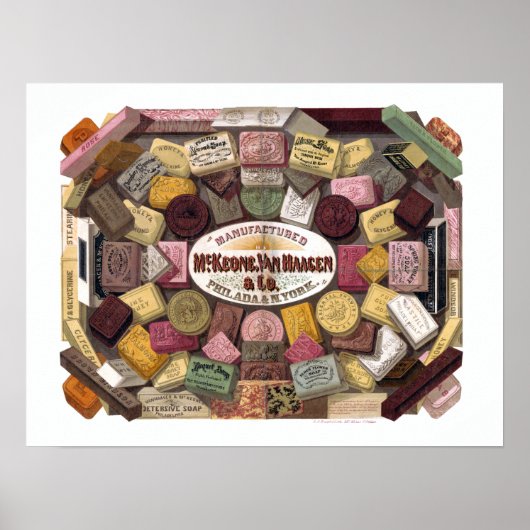 Vintage McKeone van Haagen Seifenwerbung Poster (Vorne)