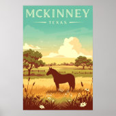 Vintage McKinney Texas Poster (Vorne)